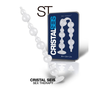 DILDO TRANSPARENTE CON VENTOSA - CRISTAL 6-0