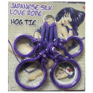 JAPANESE SILK LOVE ROPE HOG TIE - LILA