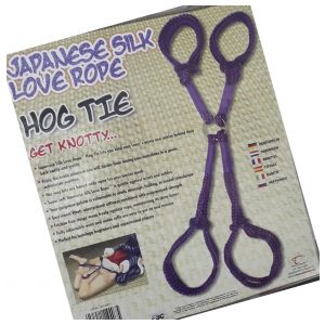 JAPANESE SILK LOVE ROPE HOG TIE - LILA