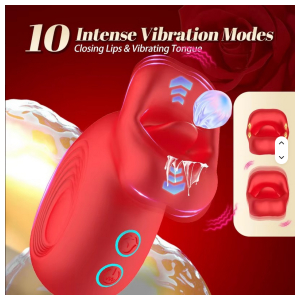 KISS FUN - BOCA CON LENGUA VIBRADORA