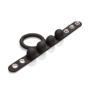 Large Weighted C-Ring Ball Stretcher in Black