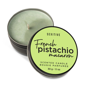 Massage Candle French Pistachio Macaron-0