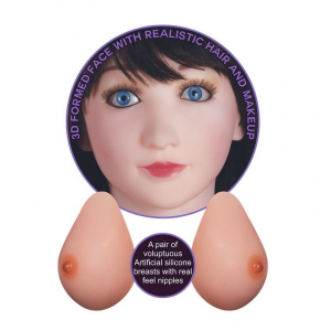 Muñeca Inflable, Vagina-Ano-Pechos de Silicona