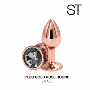 PLUG GOLD ROSE ROUND SMAL