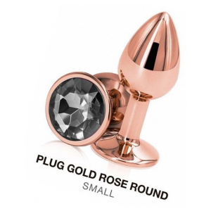 PLUG GOLD ROSE ROUND SMAL