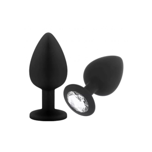 PLUG SILICONADO CON STRASS - S