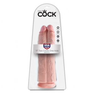 Rey Cock 11" Dos gallos Un agujero
