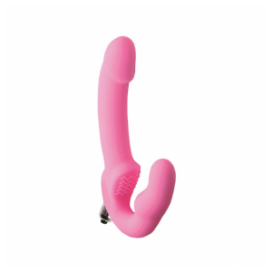 Strap On Gun con Vibro Large Rosa