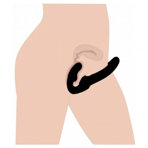 Strap On Gun con Vibro Medium Azul Strap On Gun con Vibro Medium Azul