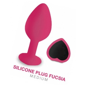 Plug Siliconado Fuscia Medium-1