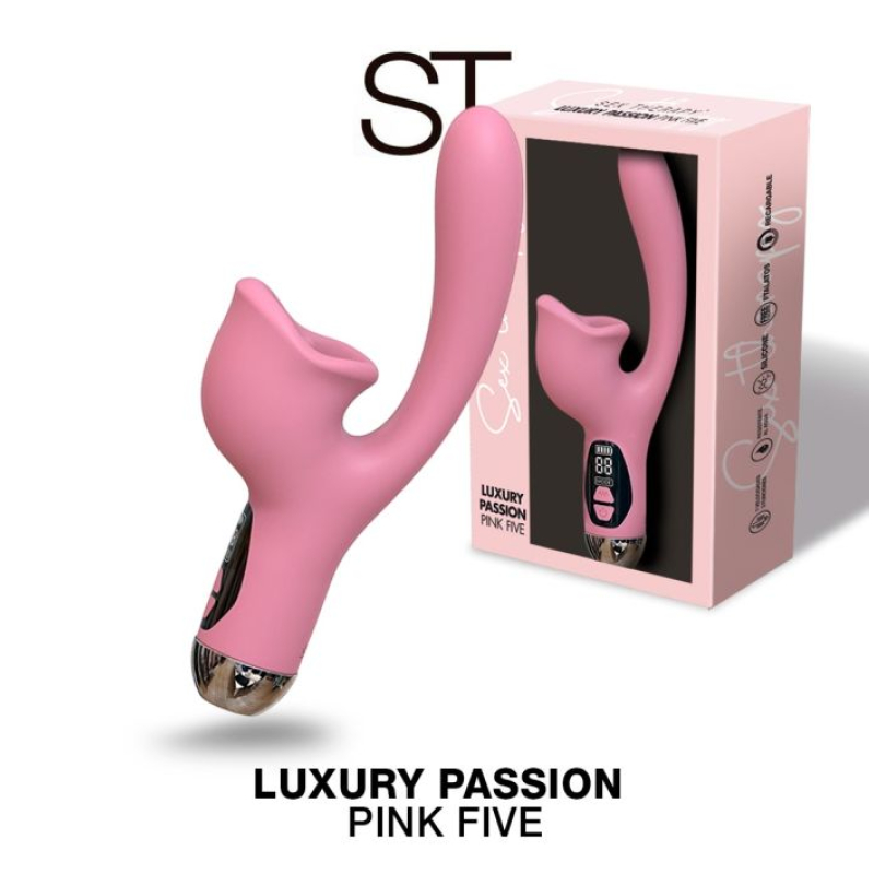 Doble estimulador LUXURY PASSION PINK FIVE