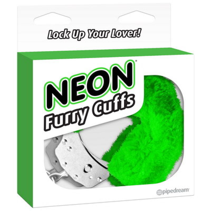 Esposas con Peluche Neón verde