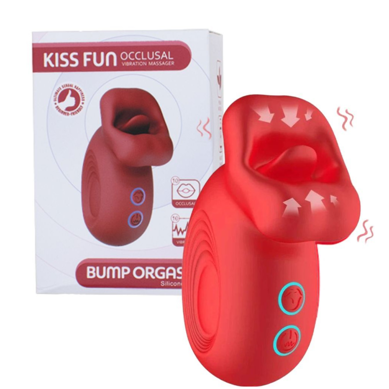 KISS FUN - BOCA CON LENGUA VIBRADORA