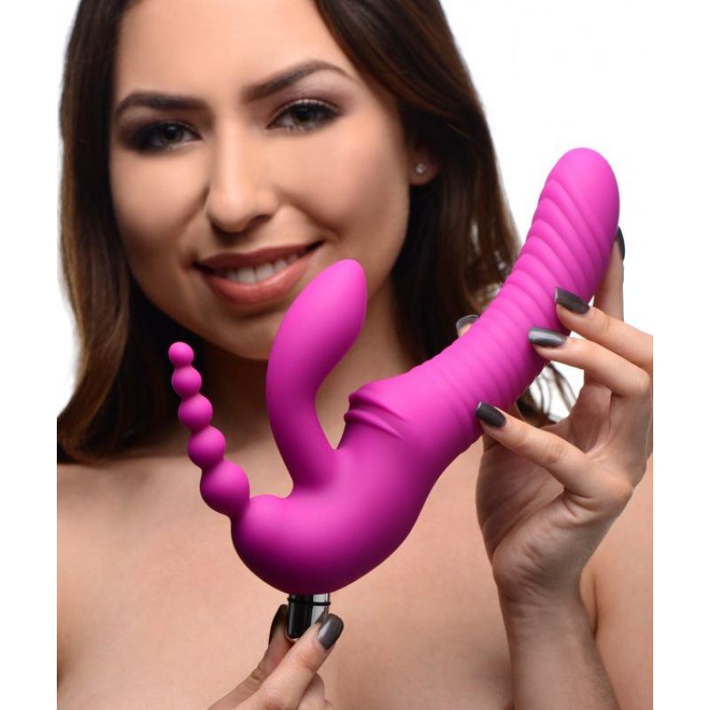 Strap-On Triple con vibro