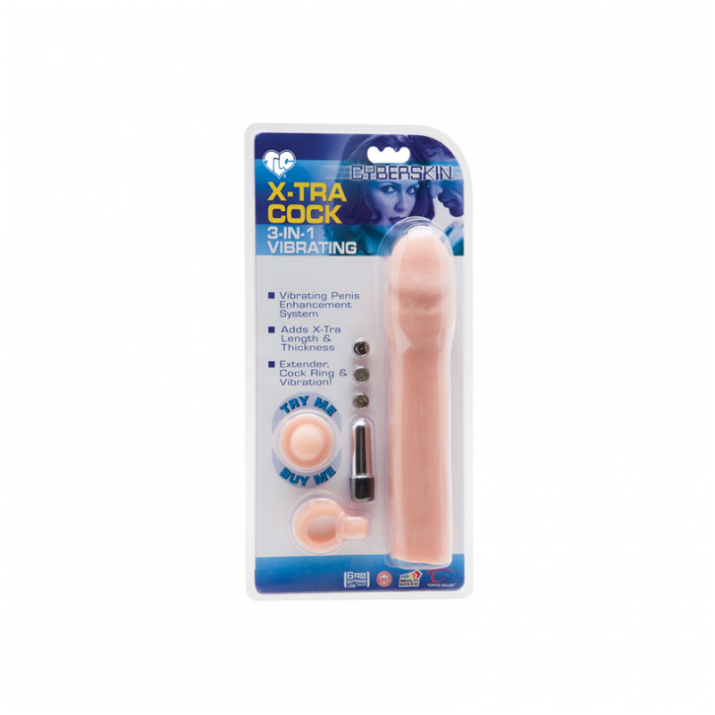 X-TRA COCK 3 IN 1 VIBRATING