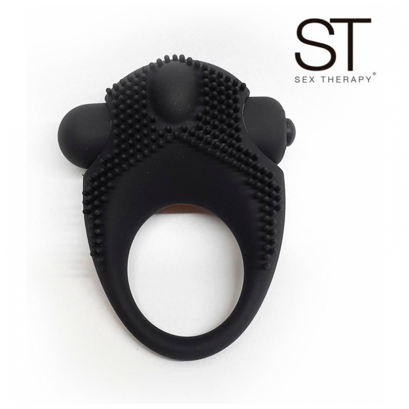 Anillo con vibro negro Ring 1