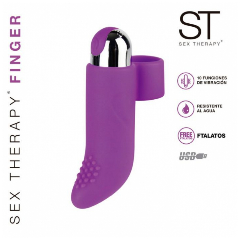 Finger  2 vibe recargable Purpura