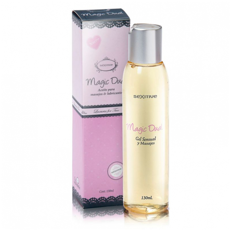 Gel para Masajes y Lubricante Magic Dual Champagne