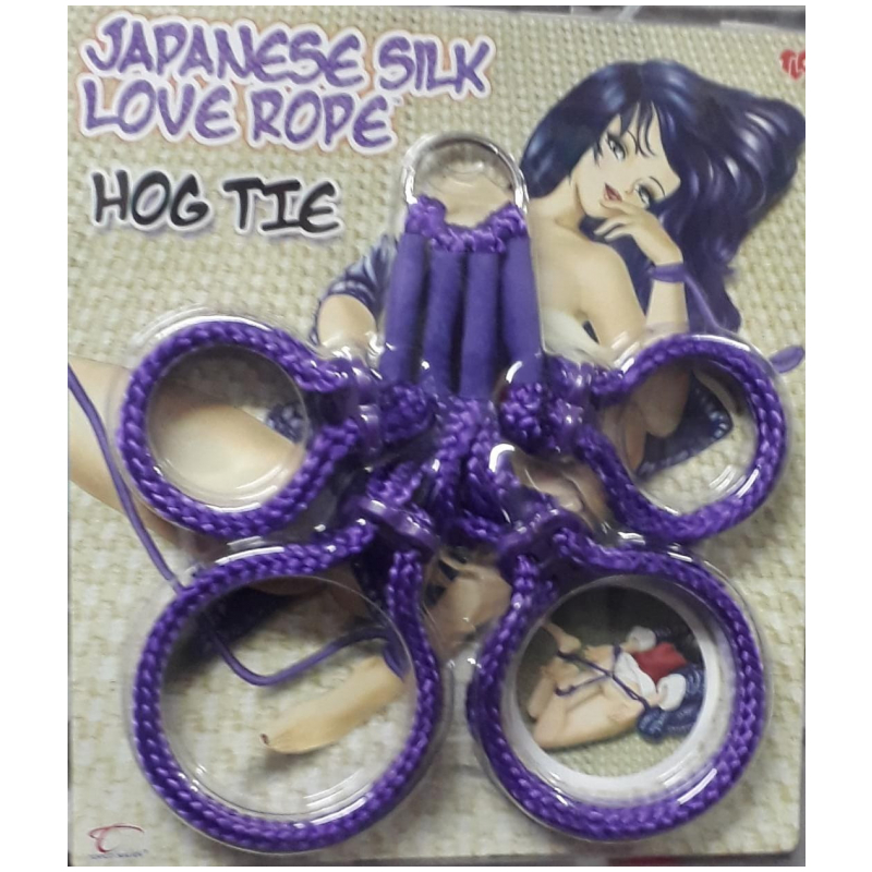 JAPANESE SILK LOVE ROPE HOG TIE - LILA