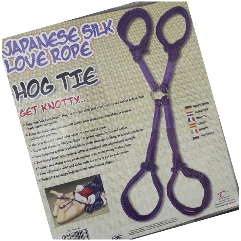 JAPANESE SILK LOVE ROPE HOG TIE - LILA