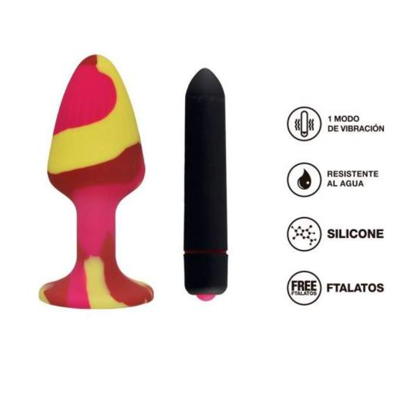 KIT VIBRO + ANAL PLUG LARGE