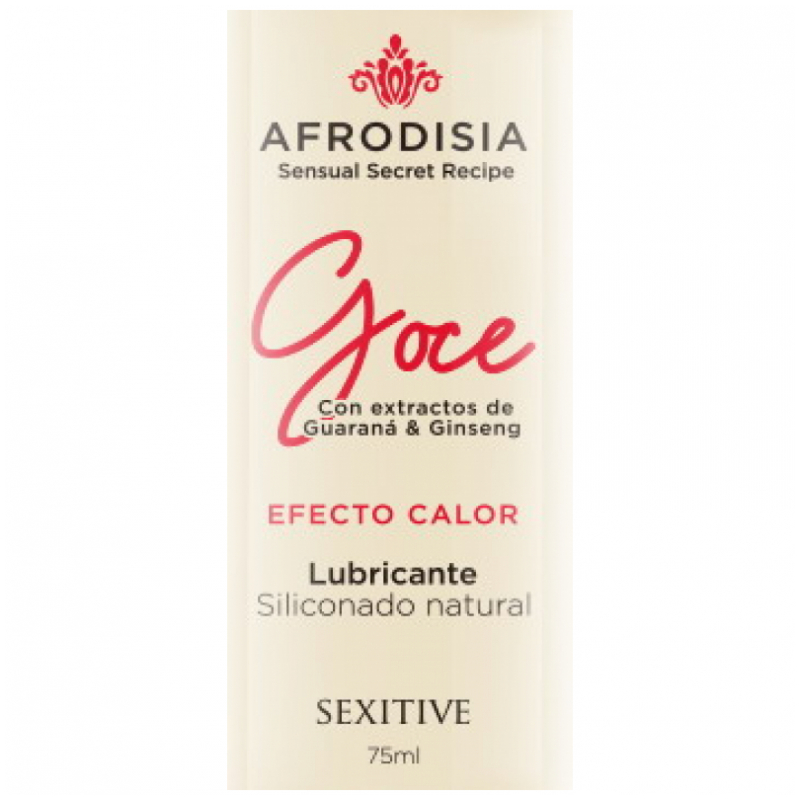Lubricante Siliconado Goce - efecto calor 75ml