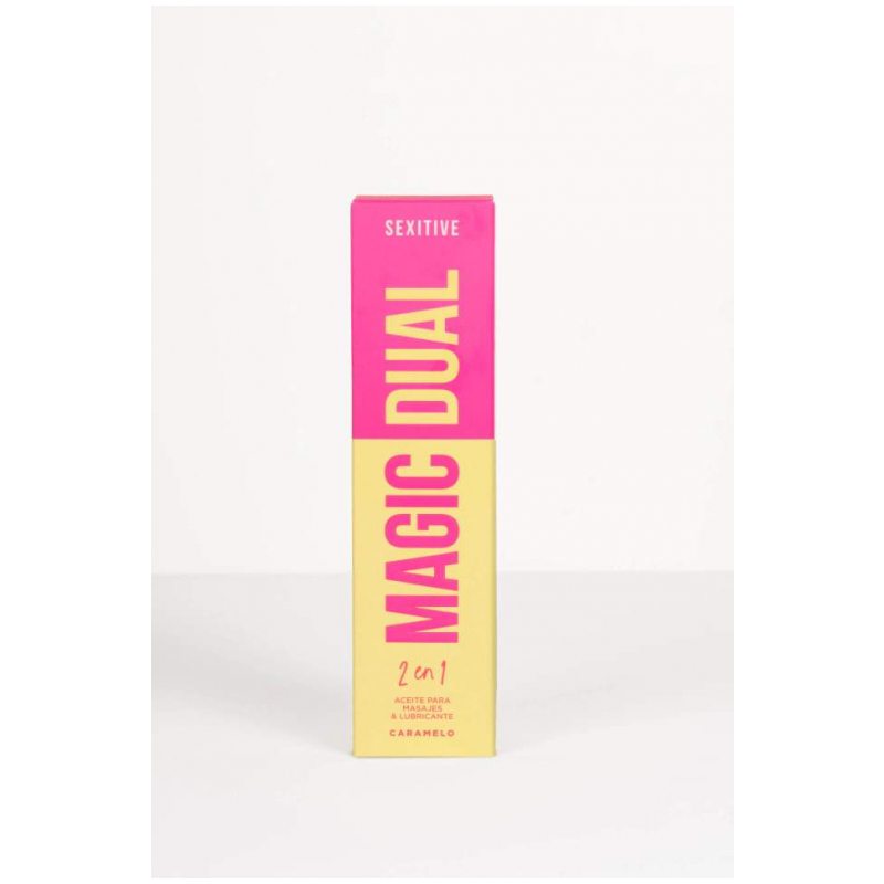 Magic Dual Aceite y Lubricante Aroma Caramelo