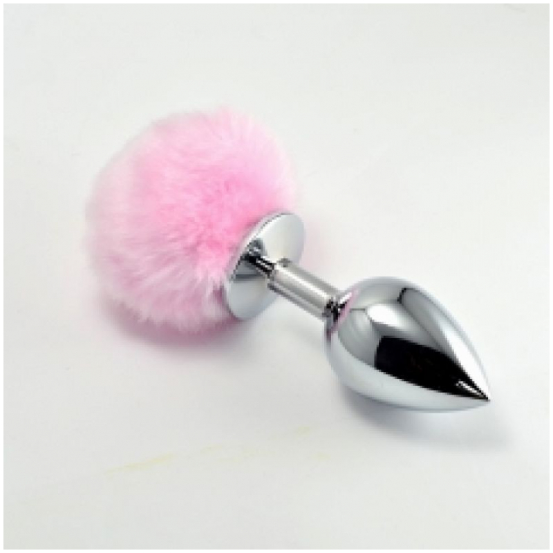 Plug Anal con Pompon Rosa