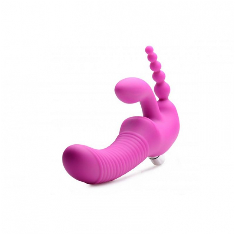 Strap-On Triple con vibro