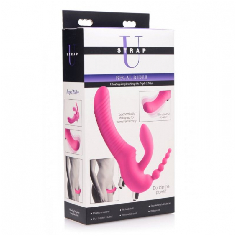 Strap-On Triple con vibro