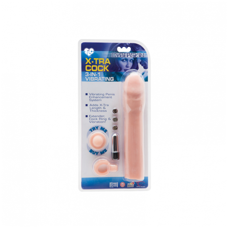 X-TRA COCK 3 IN 1 VIBRATING